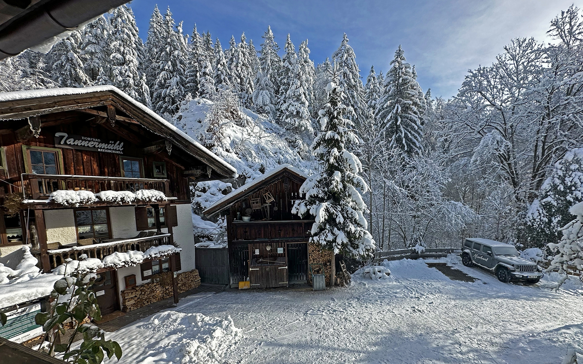 Die alte Tannermühle im Winter